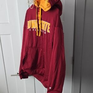 Champion Iowa State Cyclones Red and Yellow Iowa State Hoodie